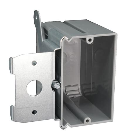 home depot dual gang metal box|single gang adjustable electrical box.